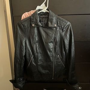 Black Leather motorcycle jacket